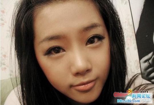 化妆后