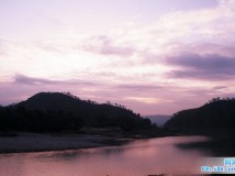 石门潭日出