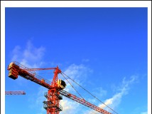 高层建筑工地的操作架