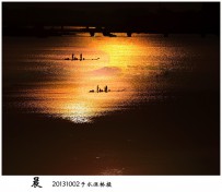 早晨水涨桥   晨曦