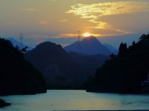 石门潭夕照